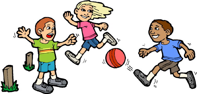 Kids Playing Sports Clipart C - Clip Art Children Playing