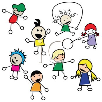 Kids Playing Summer Clipart | - Free Kids Clip Art