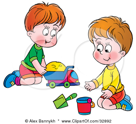 Kids Sharing Toys Clipart Toy - Sharing Clipart