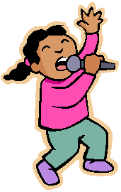Boy Singing Into Microphone P