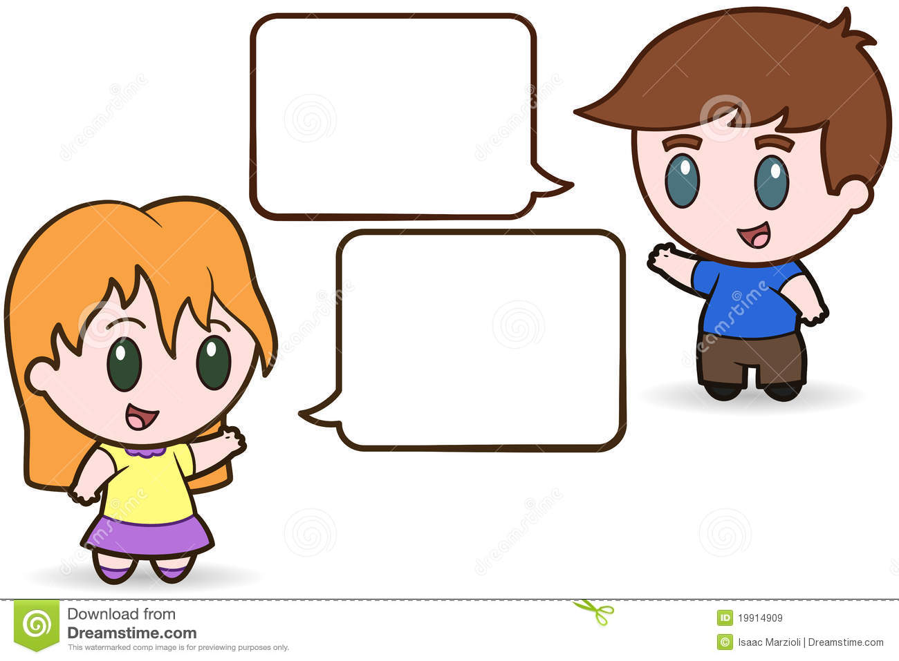 Students Talking Clipart - Cl