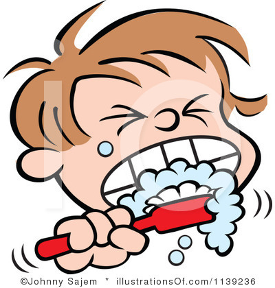Kids Teeth Clipart Boy Brush  - Clipart Brushing Teeth