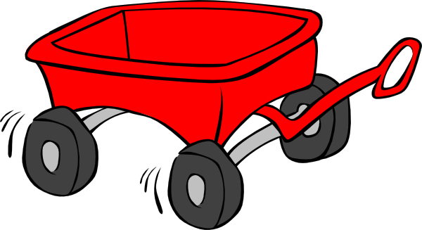 ... Red wagon clipart ...
