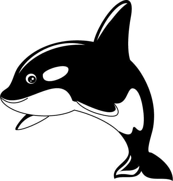 Killer Whale Clip Art | Killer Whale Cartoon Clip Art Pictures