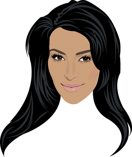 Kim Kardashian cartoon