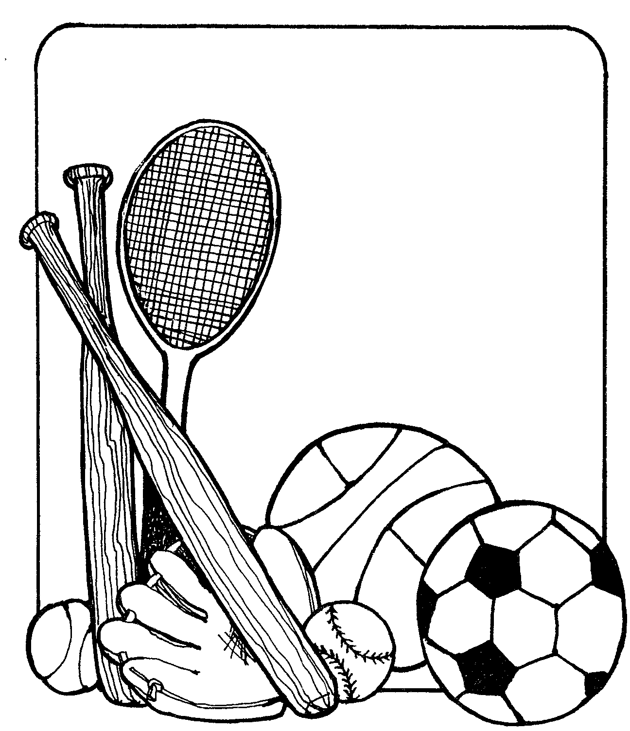 kin clipart - Sports Equipment Clipart