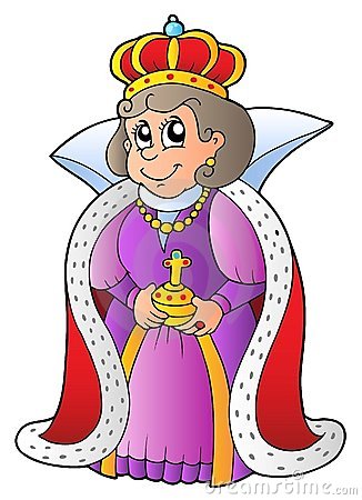 king sitting on throne clipart