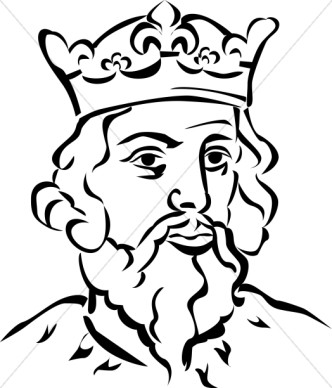 King Black And White Clipart