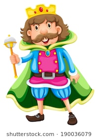 Illustration of a king on a w - King Clipart