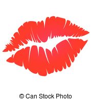 Red lips kiss clipart - Clipa