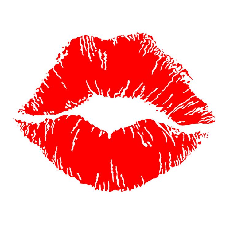 Free kissing lips clip art
