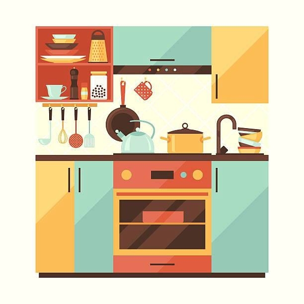 Kitchen vector art illustrati