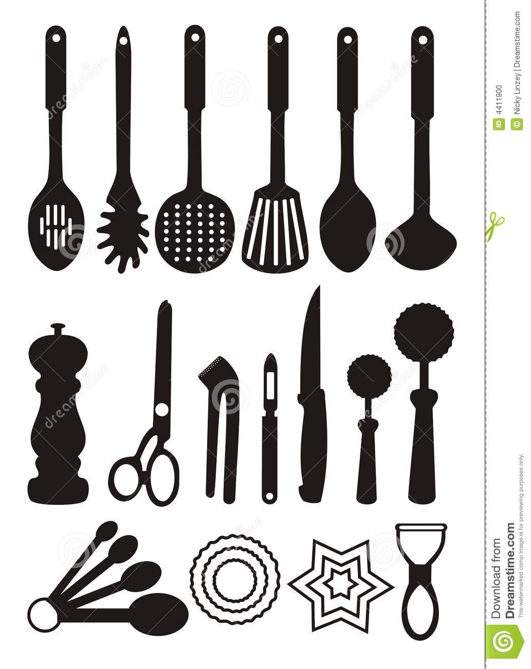 cute cooking utensils clipart