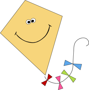 Kite Smiling - Clip Art Kite
