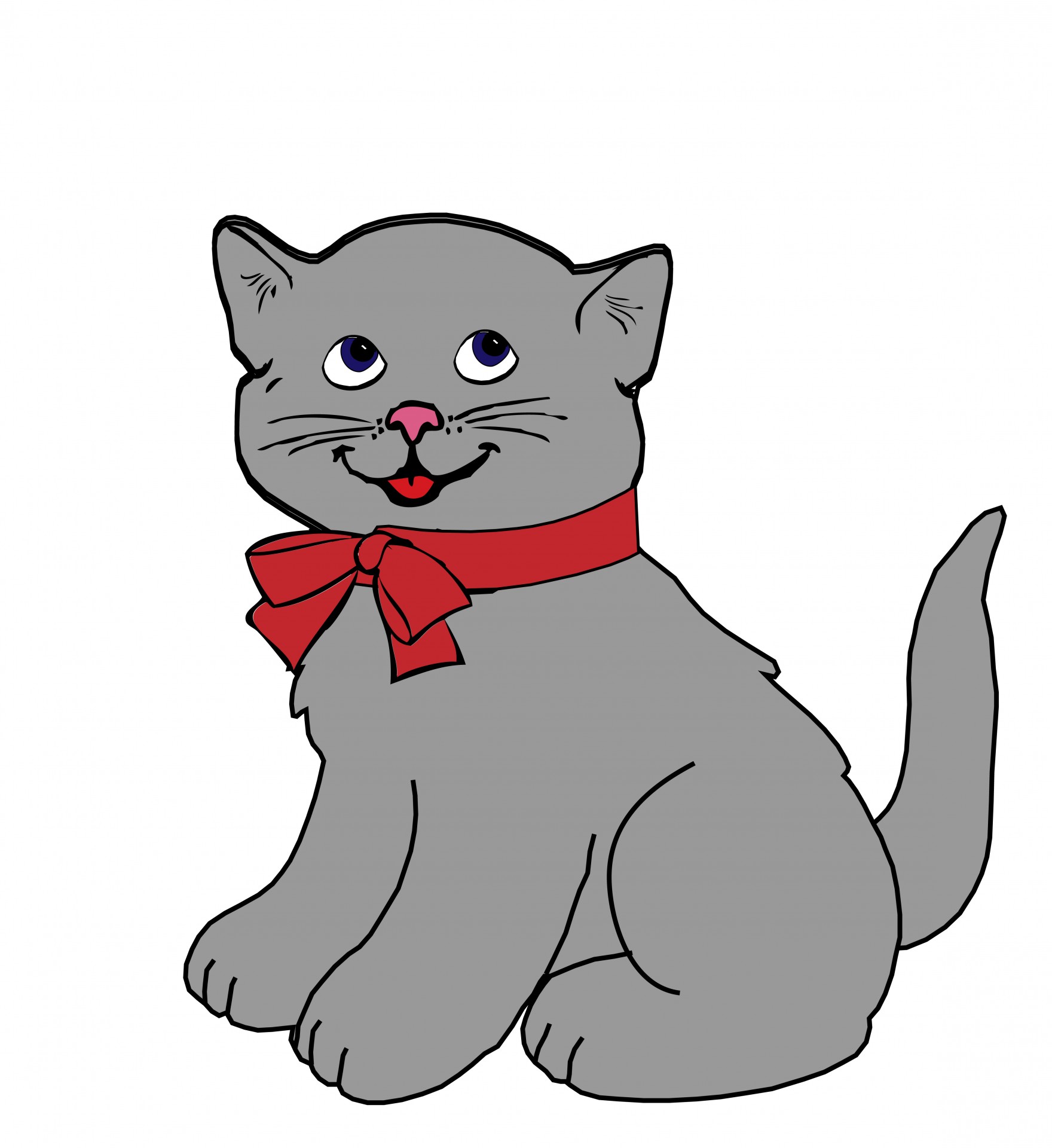 Kitten Cat Clipart - Cat Clip Art Free
