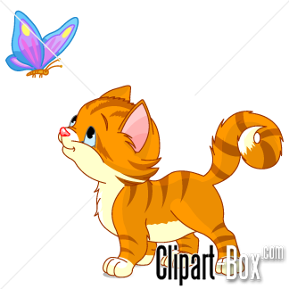 Clipart Happy Kitten Royalty 