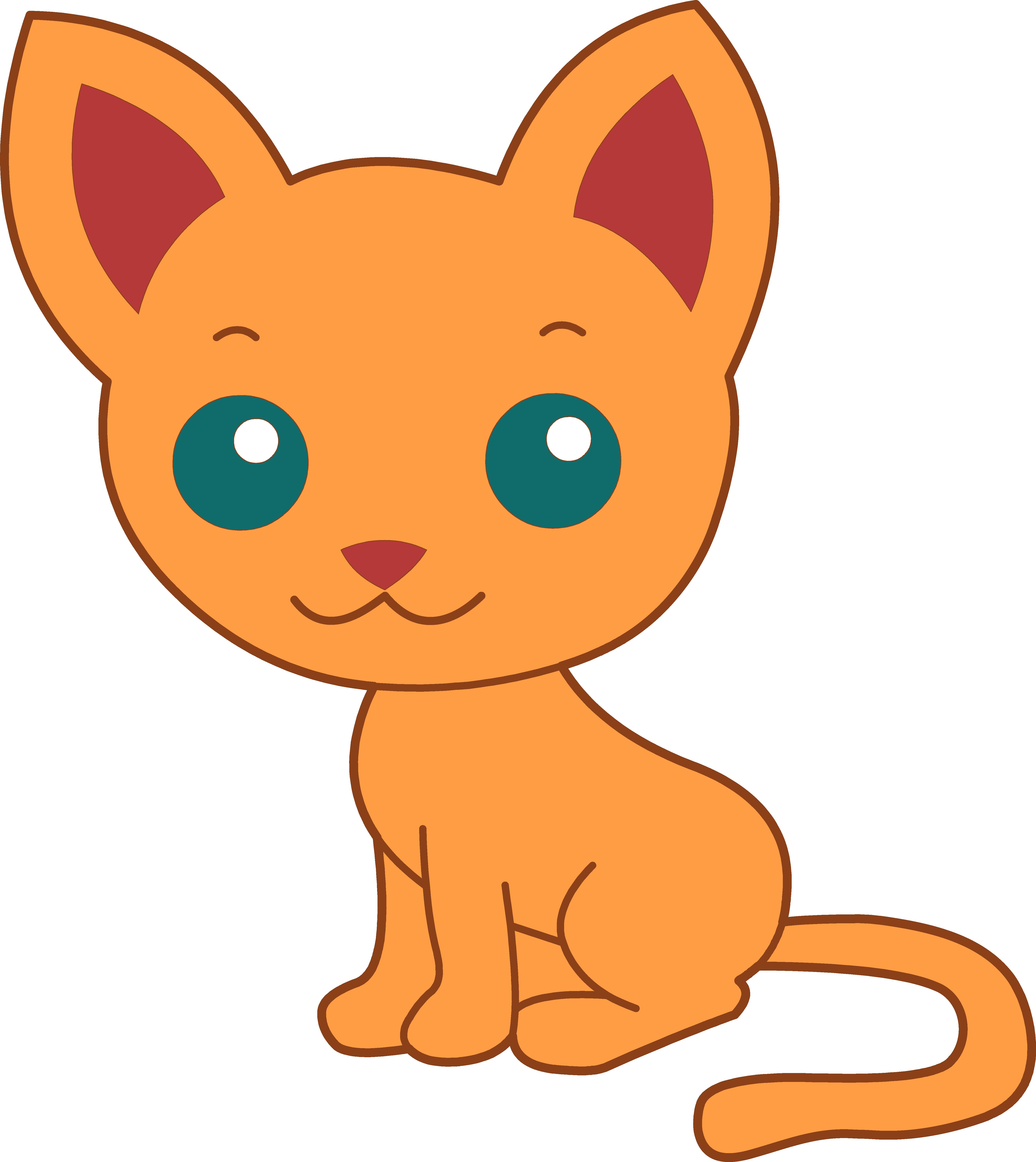 Kitten Transparent PNG Clipar - Cute Kitten Clipart