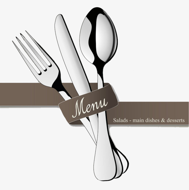cartoon tableware, Cartoon Clipart, Tableware, Fork PNG Image and Clipart
