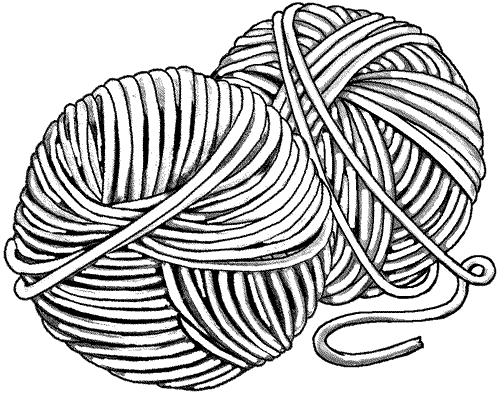 Knitting and Crochet Clipart. Yarn cliparts