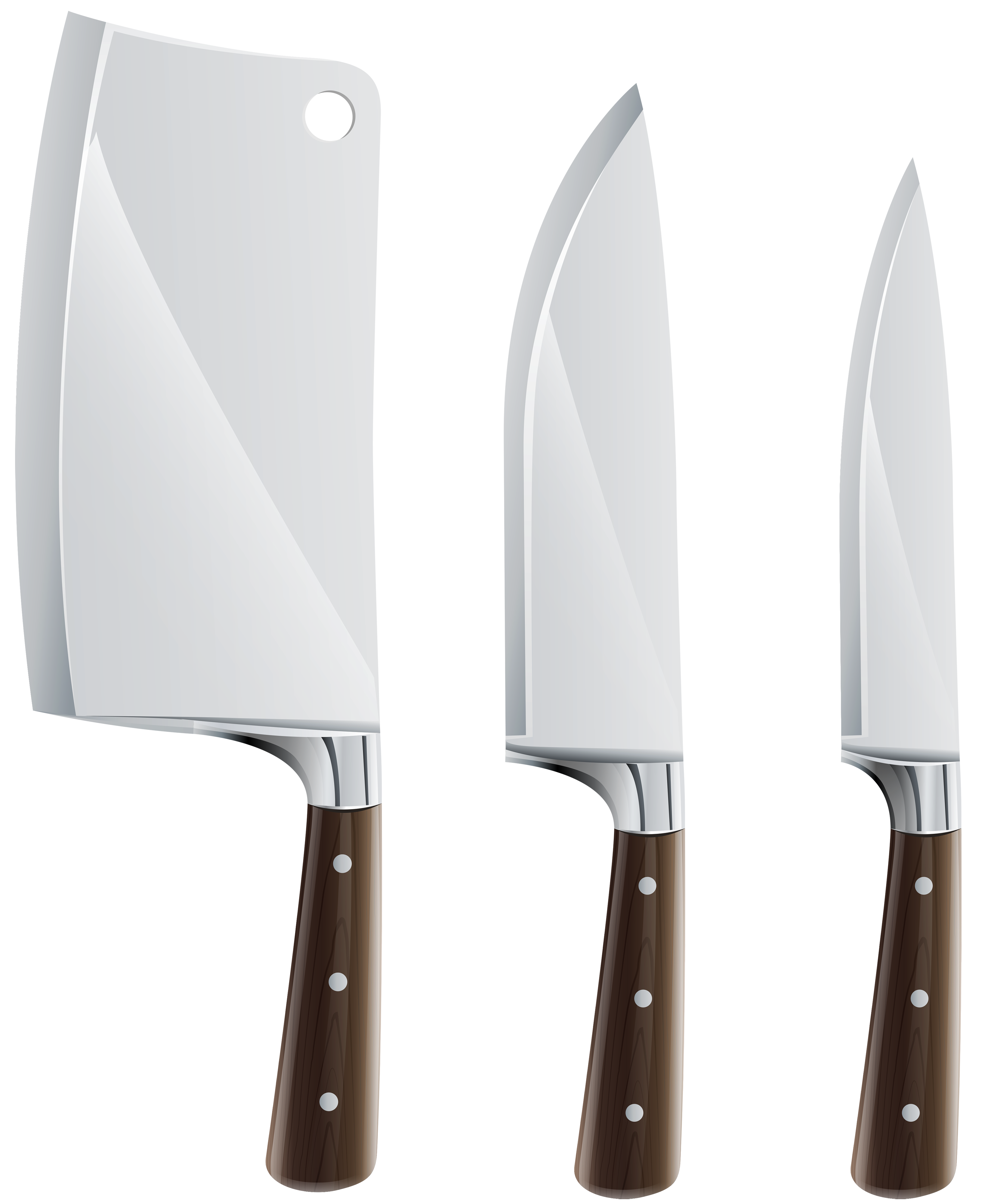 Kitchen Knife Set PNG Clipart in category Cookware PNG / Clipart -  Transparent PNG pictures and vector rasterized Clip art images.