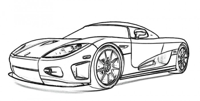 Koenigsegg CCX Sports Car Coloring Picture | Free Online Cars Coloring  Pages For Kids