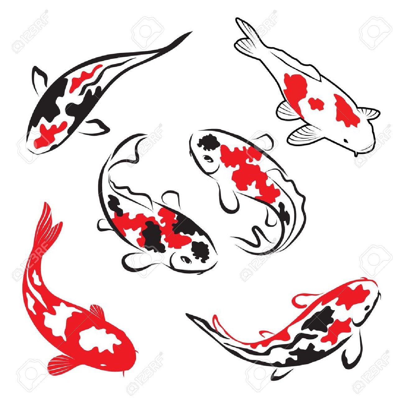 Koi fish clip art - ClipartFe - Koi Fish Clipart