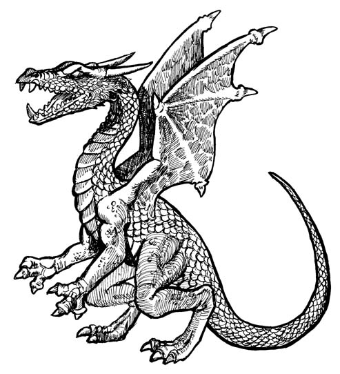 Komodo Dragon Clip Art Free | - Dragon Clipart Free