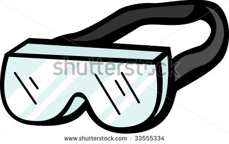 Cartoon Safety Goggles Clipar