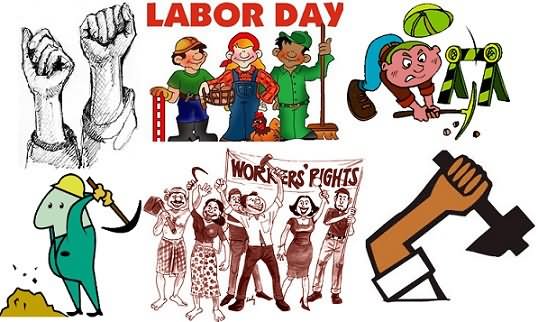Labor day animations clip art