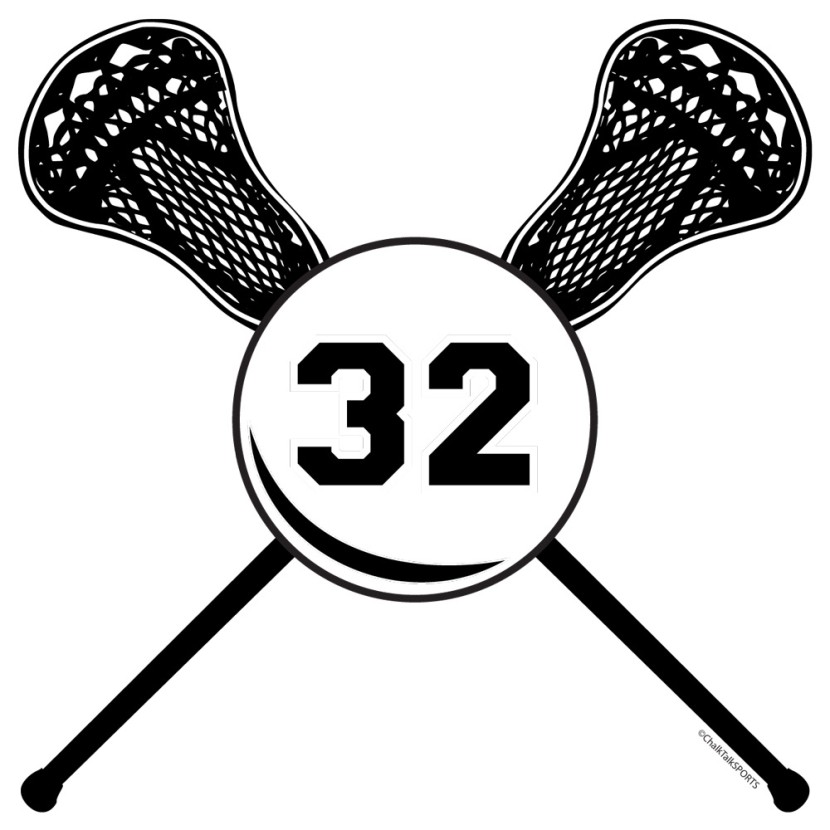 Cartoon lacrosse sticks clipa
