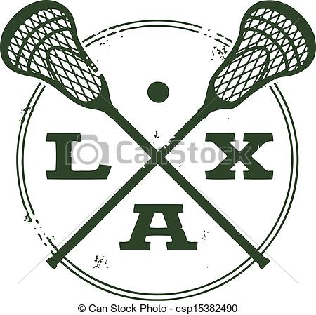 ... Lacrosse LAX Sport Stamp  - Lacrosse Sticks Clipart