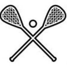 Lacrosse on women clipart - Lacrosse Sticks Clipart