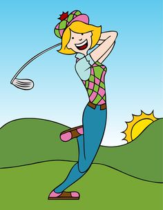 Ladies Golf Clip Art Free . - Free Golf Clip Art