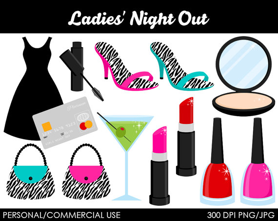 Ladies Night Out Clipart Digital Clip Art Graphics For Personal Or