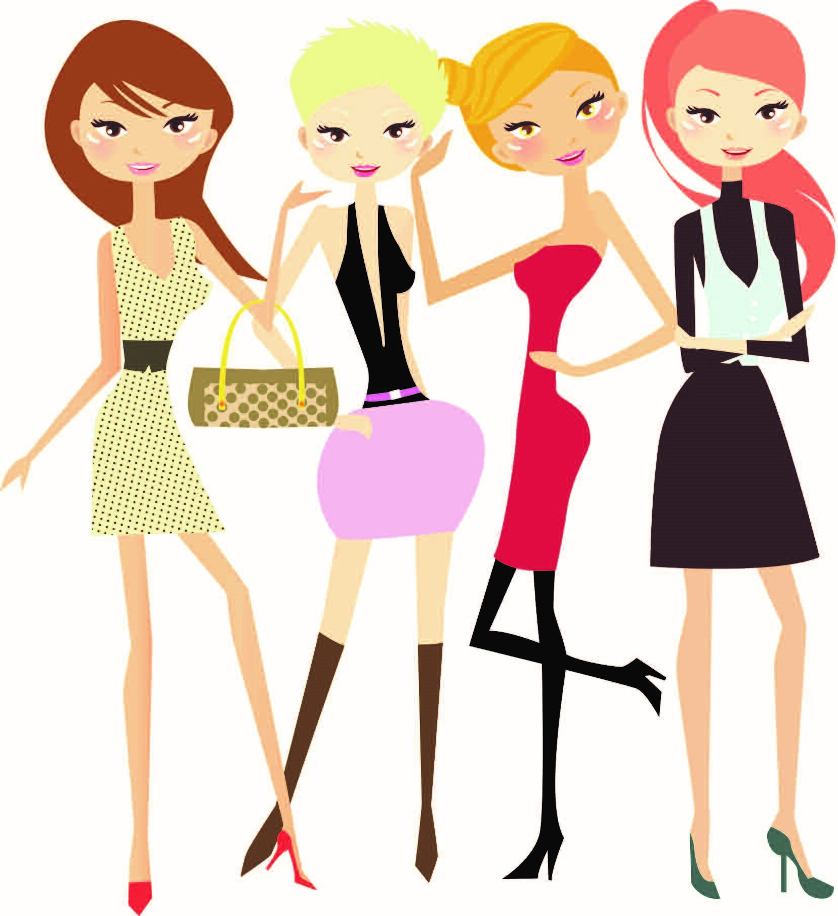 Ladies Night Out Clipart ... Resolution 1656x1811 .