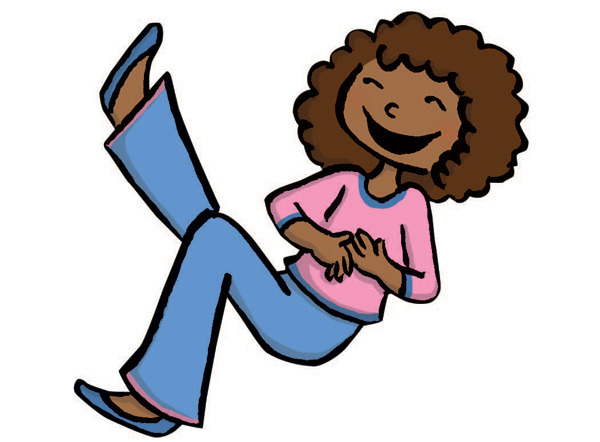 Lady Laughing Clipart - Clipart Laughing