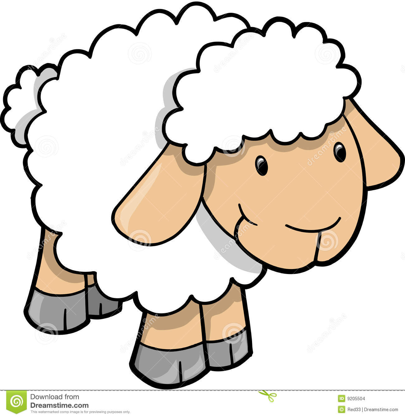 Lamb clip art clipart image