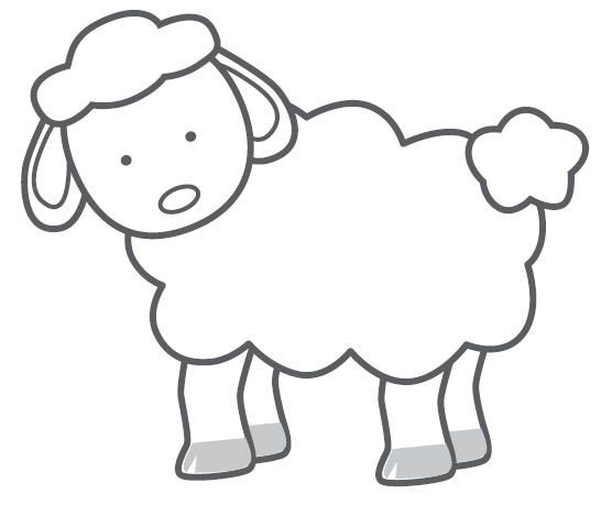 Lamb his sheep cutouts clipar - Lamb Clip Art
