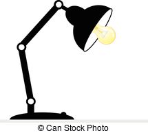 . ClipartLook.com Desk lamp - isolated on white background. vector eps 10