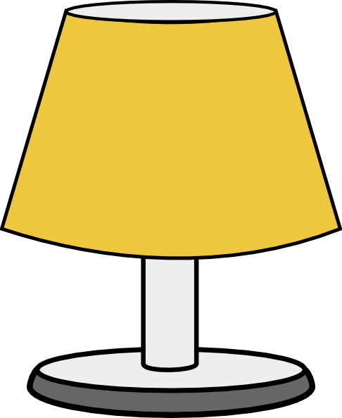 Lamp Clipart Image: Antique B