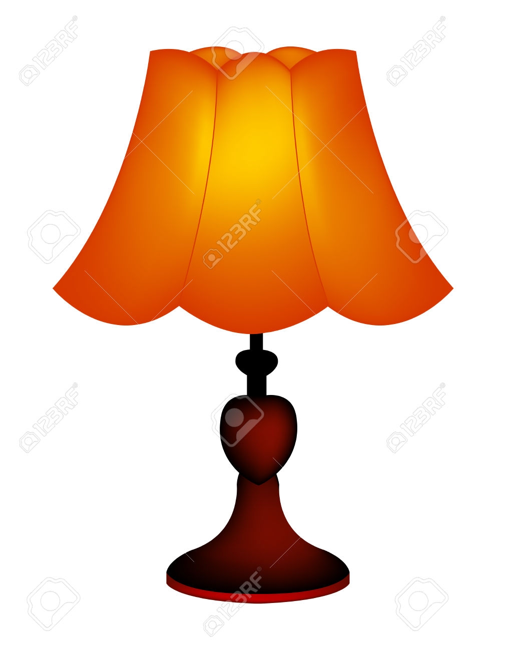 Lamp Clip Art Image - blue la
