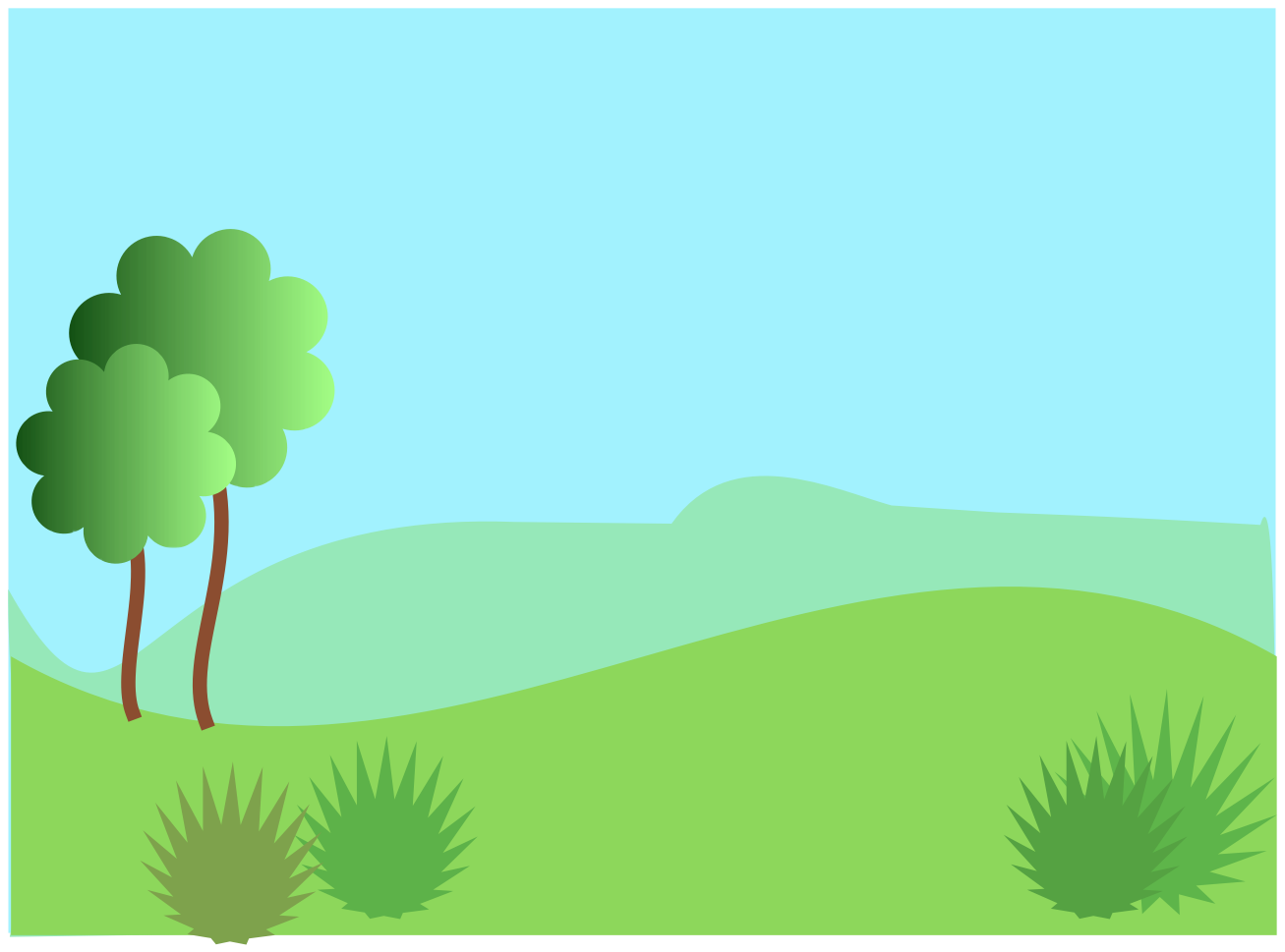 Green landscape Stock Illustr