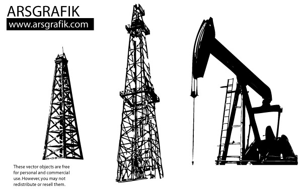 Land Oil Rig Clipart