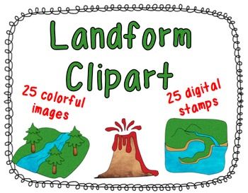 Landform Clipart - by Teacher Laura