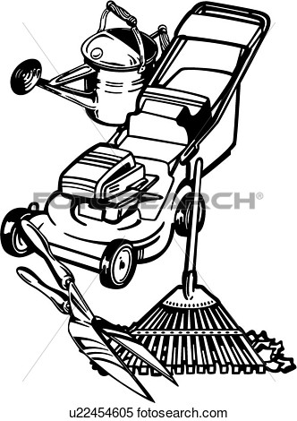 Landscaping Tools Clipart . .