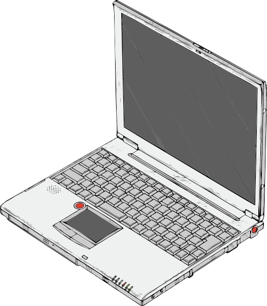 Laptop clip art Free vector 606.44KB