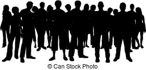 ... large crowd of people - L - Crowd Clipart