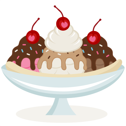 Large Ice Cream Sundae With Sprinkles Png