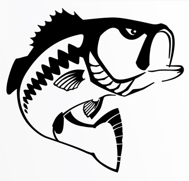 Bass Fish Outline Clip Art Fr