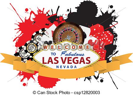 las vegas ribbon - csp1282000 - Las Vegas Clipart